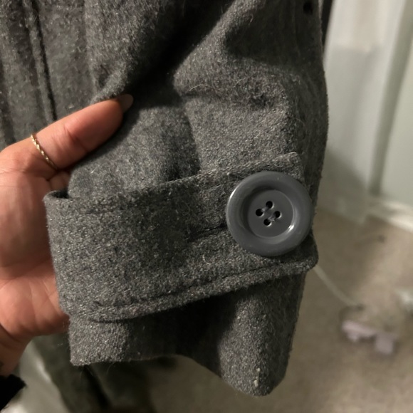 Gray peacoat - Picture 3 of 5